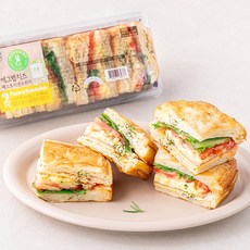 그린래빗 에그 햄 치즈 페스트리 샌드위치C, 165g, 2개