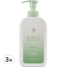 닥터버들 더마 탈모완화 두피케어 샴푸 로즈마리향, 3개, 500ml