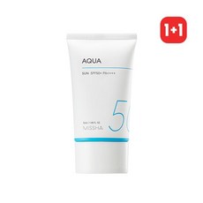 [미샤] [1+1] 올 어라운드 세이프 블록 아쿠아 선크림 50ml, 단품