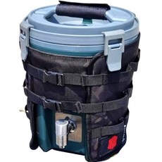 강철부대 감성캠핑 워터저그 커버 7.5L, 블랙카모, 1단