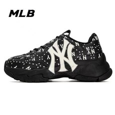[MLB] 엠엘비 NY양키스 남녀공용 사피아노 다이아 모노그램 빅볼청키 운동화 3ASHMS13N-50BKS