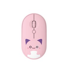 메이플스토리 핑크빈 무소음 무선마우스 귀여운 캐릭터 업무용 노트북 pc 사무용, MSWM-01, 단품