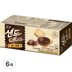 샌드에이스 찐 초코, 68g, 6개