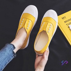 와이제이 여성용 펀칭 밴딩슬립온 8컬러 여성슬립온 단화 스니커즈 YJ0009