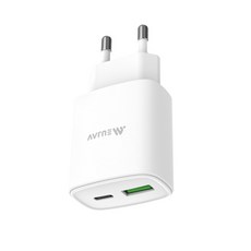 메이스 USB 고속 PD 충전기 2포트 20W, 1개, 화이트