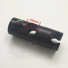 슬라이드폴대 타프 텐트 경량 가방 유니버설 욕실 샤워 폴 24/25 MM ABS 플라스틱 슬라이드 레일 바 조절 가능한 클램프 홀더 브래킷 교체, Black 24 MM