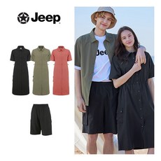 [지프] ○ JEEP 여성 23 SUMMER 셔츠원피스 + 반바지 SET