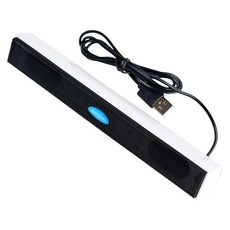 PC 노트북 파티용 휴대용 USB 전원 컴퓨터 스피커 미니 사운드바, 하얀색, 200x28x27mm, ABS