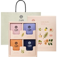 오설록 러블리 티 박스 선물세트, 웨딩그린티 3p + 달빛걷기 3p + 삼다연 제주영귤 3p + 레드파파야 블랙티 3p, 1세트