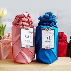 정민이네샵 (격자공단보자기) 전통보자기포장무료 국내산천일염 잡곡 꽃차 320ml 돌답례품 교회답례품 돌잔치선물 결혼답례품 보험판촉상품 소규모고급답례품 추석 명절선물세트, 1개, [고운입자]무공해 잉카소금