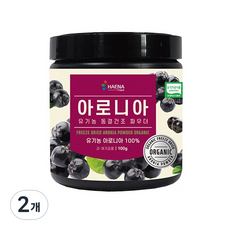 해나식품 유기농 동결건조 아로니아 분말, 2개, 100g