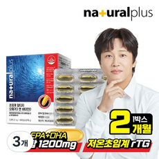 내츄럴플러스 초임계 알티지 오메가3 비타민D 78g, 60정, 3개