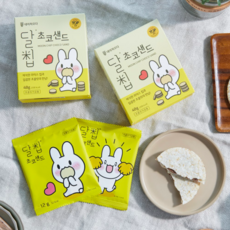 달칩 초코샌드 4개입 x 7박스 유기농라이스칩 초코맛 쌀과자 아이 급식간식 급식 쌀칩, 48g, 7개
