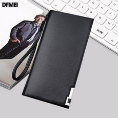 DFMEI 남자 롱 클러치 멀티 스냅 지갑 카드 지갑 케이스 핸드폰 케이스