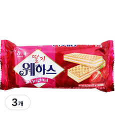 해태제과 딸기 웨하스, 50g, 3개