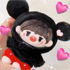 무속성 솜인형 솜깅이 10cm 옷 몸체 지지와 야야, 10CM 인형 야야(끈 없음)