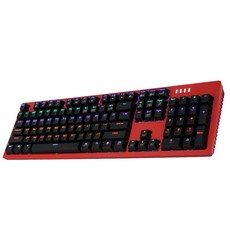앱코 HACKER K516 축교환 측면 RGB 라이팅 이중사출 게이밍 기계식 키보드 적축, ABKO HACKER K516, 레드, 일반형