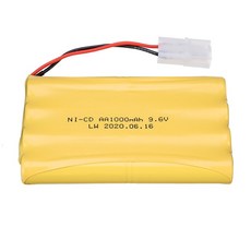 차량용배터리 점프스타더 충전기 Rc 자동차 탱크 로봇에 대 한 9.6V 1000mAh 충전식 배터리 보트 선박 장난, 01 1pcs battery, 01 1pcs battery