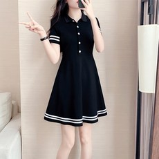요우니 여성 여름 골프 원피스 반팔 A라인 원피스 골프웨어