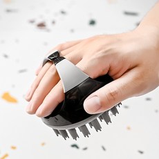 소하임 펫 실리콘 저자극 마사지 브러쉬, 그레이
