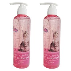 더캣츠 비타민캡슐 고양이샴푸 푸르메리아향 300ml, 2개입