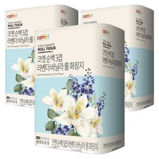 코멧 순백 3겹 라벤더 바닐라 롤화장지 30m, 30롤, 3개