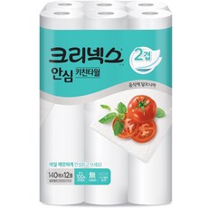 크리넥스 안심 클래식 키친타올 140매, 12롤, 1개