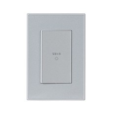 제일ELC 일괄소등 1구 스위치 화이트 + 실버, 1개