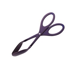 스테인리스 스틸 뷔페 파티 케이터링 서빙 집게 부엌 음식 샐러드 클립 클램프 피자 빵 바베큐 집, 보라