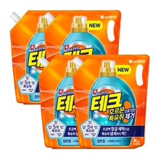테크 호르몬 특유취제거 액체세제 리필 일반, 4개, 2L