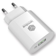 아이엠듀 퀄컴 퀵차지 3.0 고속 USB 1포트 급속 충전기 IMD-QC30 18W, 혼합색상, 1개
