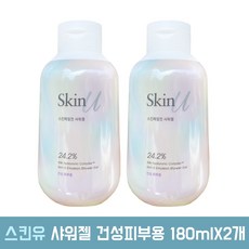 아모레퍼시픽 해피바스 스킨유 스킨에멀전 샤워젤 건성피부용 180mlX2개, 2개