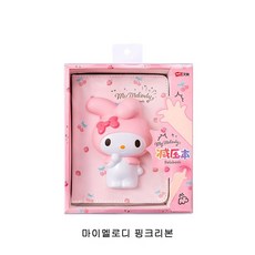 UPPERCUT 산리오 캐릭터 스퀴시 노트 다이어리 수첩 메모장 단어장, 마이멜로디 핑크리본