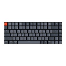 키크론 K3V2 WHITE LED 블루투스 무선 기계식 키보드 갈축, 텐키리스, 라이트 그레이