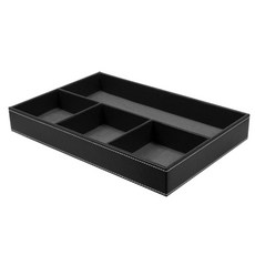 히키스 모던 디자인 1단 데스크 정리함 블랙, 330 x 220 x 40 mm, 1개