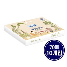 잘풀리는집 여행용티슈, 70매, 10개입