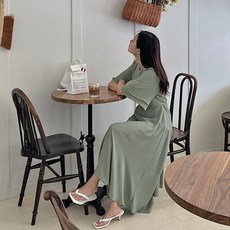핫핑 [LOVB] L-1004 쉬폰플레어롱원피스