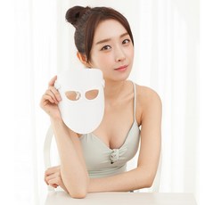 피부 홈케어 얼굴 미용 피부관리 LED마스크, 흰색, 그린코디 LED마스크