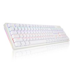 앱코 HACKER 축교환 측면 RGB 라이팅 이중사출 게이밍 기계식 키보드 갈축, K515, 화이트, 일반형