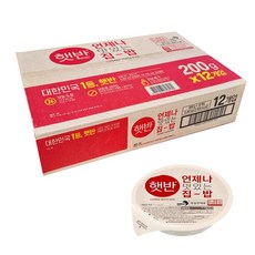 CJ 햇반 200g x12개 즉석밥 아침밥, 12개, 상세페이지 참조