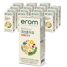 이롬 황성주 국산콩 두유 우리땅 17곡, 190ml, 16개입