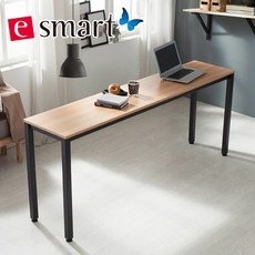 이스마트 스틸테이블 1800x400 (일자다리), 상판:그레이/프레임:블랙