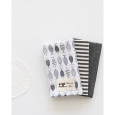 원단패키지 북유럽모던피쉬 그레이3종 1/8마 75060, 1/4마(45cmX55cm)3장