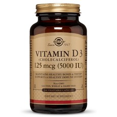 솔가 비타민 D3 5000IU 베지터블 캡슐, 240정, 1개