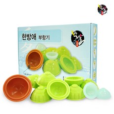 기황 한방애부항기 한방애 부항기 고급형 일반형 원터치 실리콘, 12p