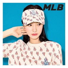 [백화점매장 정품출고] 엠엘비 썬캡 MLB (3ASCM0133-07CRS) 모노그램 LA다저스