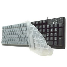 ZIO 비키스타일 유선 키보드 + 실리콘 키스킨 ZIO-K1100, 혼합색상, 일반형