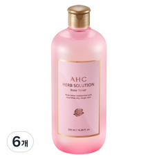AHC 허브 솔루션 로즈 토너 AD2, 500ml, 6개