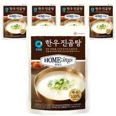 청정원 호밍스 한우진곰탕, 5개, 450g