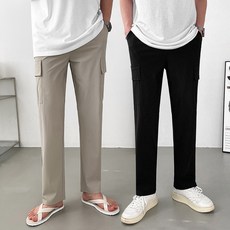 쿨맥스 아이스 카고 세미와이드 스판 밴딩 팬츠(3color)